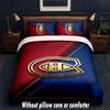 Montreal Canadiens Design Bed Bedding Set 1 Duvet Cover + 2 Pillowcases Soft Breathable Household Bed Linens