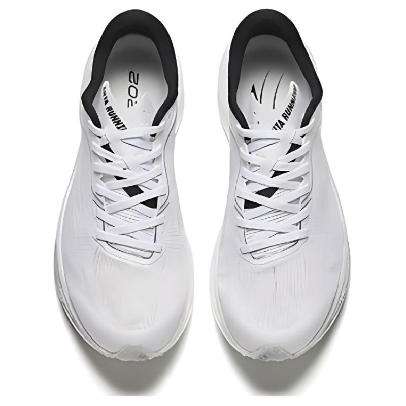 Men's Sneakers Anta Cushioning Abrasion Resistant Rebound Low top Marathon Running Shoes Men's White Black