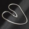 Necklace 5mm 50cm Men Jewelry Fashion 925 Stamp Silver Color Big Long Wide Tendy Male Full Side Chain for Pendant