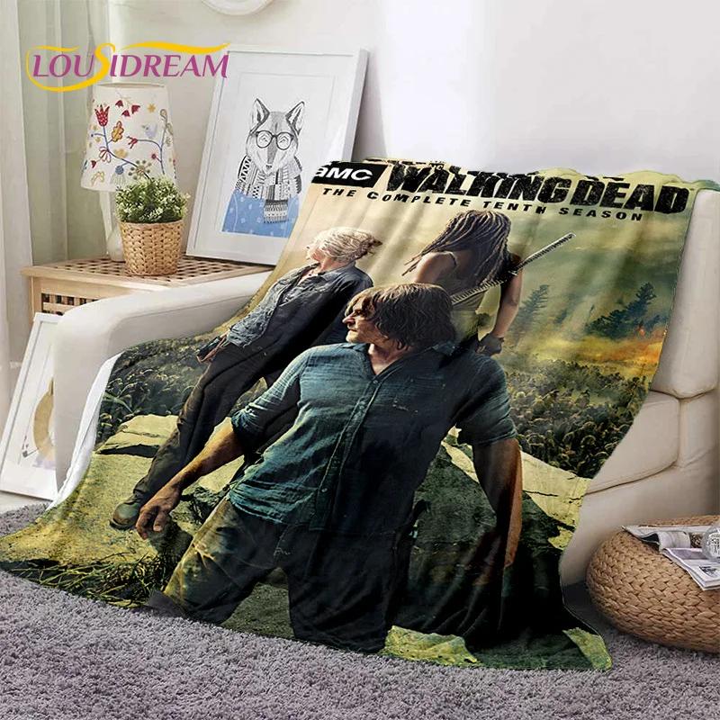 The Walking Dead Lincoln TWD Soft Flannel Blanket for Beds Bedroom Sofa Picnic,Throw Blanket for Cover Outdoors Leisure Nap Gift