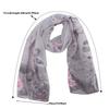 160*50cm Chiffon Fashion Scarf - Striped Floral Print Shawl For Sun Protection And Holiday Gifts 