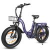 ESKUTE D202 Folding Electric Bike with front basket, 48V 20.8Ah Battery