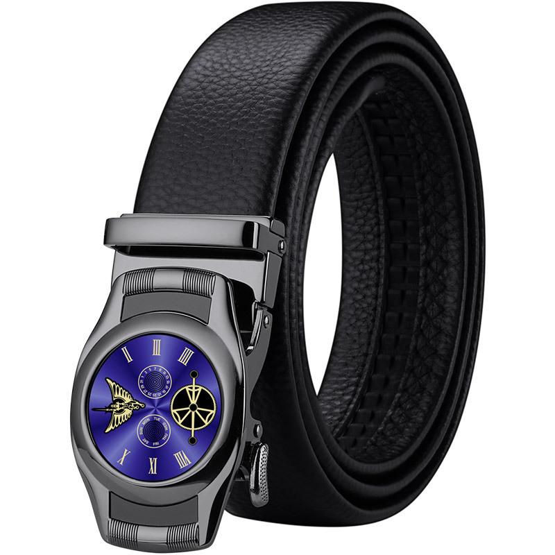 Ремень Emperor, мужской ремень из натуральной воловьей кожи, мужской ремень с автоматической пряжкой, мужской повседневный ремень из воловьей кожи, универсальный ремень для брюк