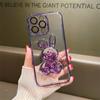 Чехол для телефона с 3d мультяшным кроликом «Зыбучие пески» для Iphone 14pro Max 13 12 11 Pro Max 14plus, защита камеры, прозрачная новогодняя задняя крышка