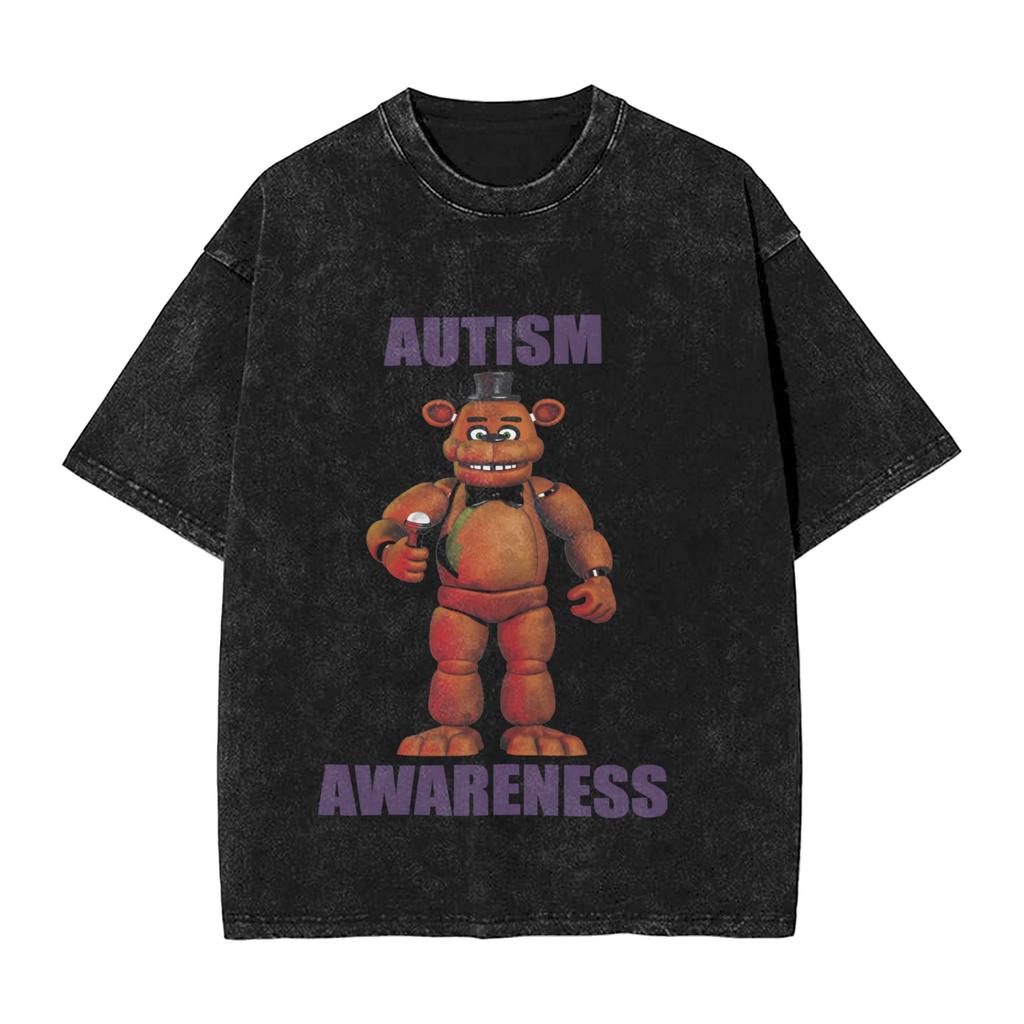 FNAF At Freddys TShirt Beach Awesome T Shirts Cotton Trendy Cool Tee Shirt For Male ShortSleeved Loose Tops