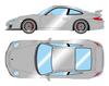 EIDOLON Масштаб Porsche 911 GT3 Clubsport 2010 GT Silver Готовая модель EM721E Make-up 1/43 (997.2)