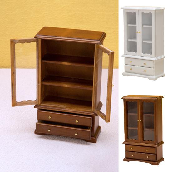 1:12 Creative 3 Layers Decorate Exquisite Detail Cupboard Dining Cabinet Model Dollhouse Furniture Micro Landscape