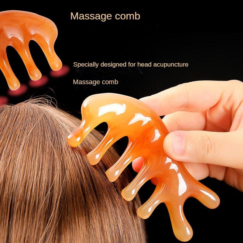 Head Meridian Massage Comb Portable Wide Tooth Scraping Comb Relaxing Meridian Massager Acupuncture Therapy