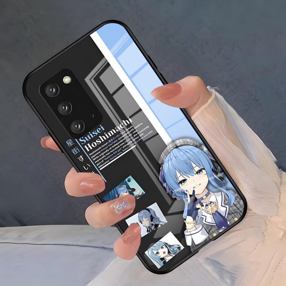 H-Hoshimachi Suisei Phone Case For Samsung A25 A13 A33 5G A54 A36 A35 A56 A52 A14 Shockproof Glass Cover