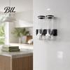 Dry Goods Dispenser for Kitchen Wall Mounted Cereal Dispenser, Moisture Proof Airtight Food Storage Mount Container, Plastic Space Saving Organizer
