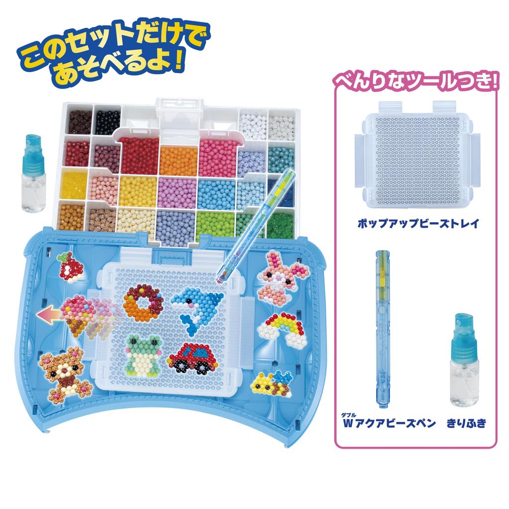 Набор Aquabeads ST Mark Сертификация для детей от 6 лет и старше Игрушечные водные палочки с функцией приготовления воды Игрушка Aquabeads EPOCH All-in-One [Первые Aquabeads] AQ-S100