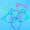 Fashion Adult Kids Glowing Cat Ear Shape Hair Hoop Luminous Hairband Stage Party Women Styling Headband