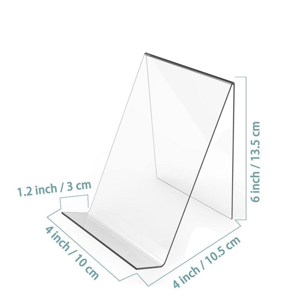 Clear Easel Display Stand 6 X 4inch Tablet Holder Fashion Book Shelf  Artworks