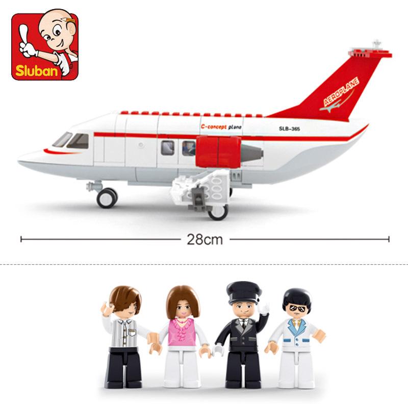 Sluban Building Blocks Aircraft /Air Ambulance /Cargo Aircraft/ International Airport Model Toy Educational Kit For Kids
