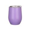 Cute Full Color Sprayed Office Vacuum Flask Coffee Mugs 10oz Double Wall Steel Egg Shape Water Cups