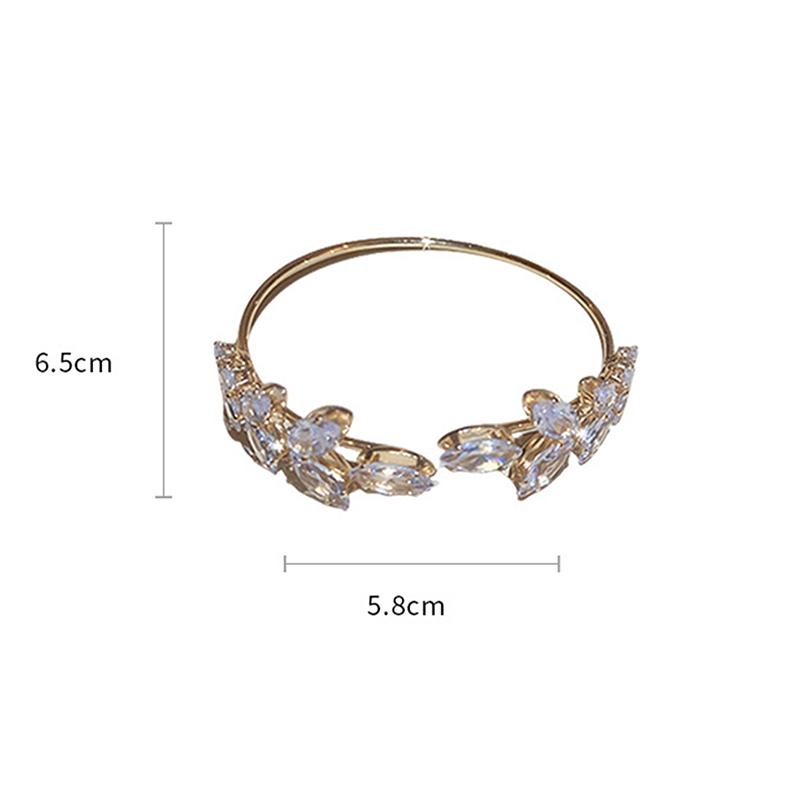 Корейский изысканный простой открытый браслет в виде листа, элегантный милый браслет в виде бабочки, женские ювелирные изделия