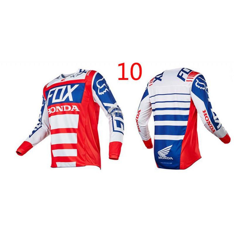 FOX Motocross Riding Shirt Long Sleeve Quick Dry Breathable Jersey Off-Road Motorcycle Cycling Use
