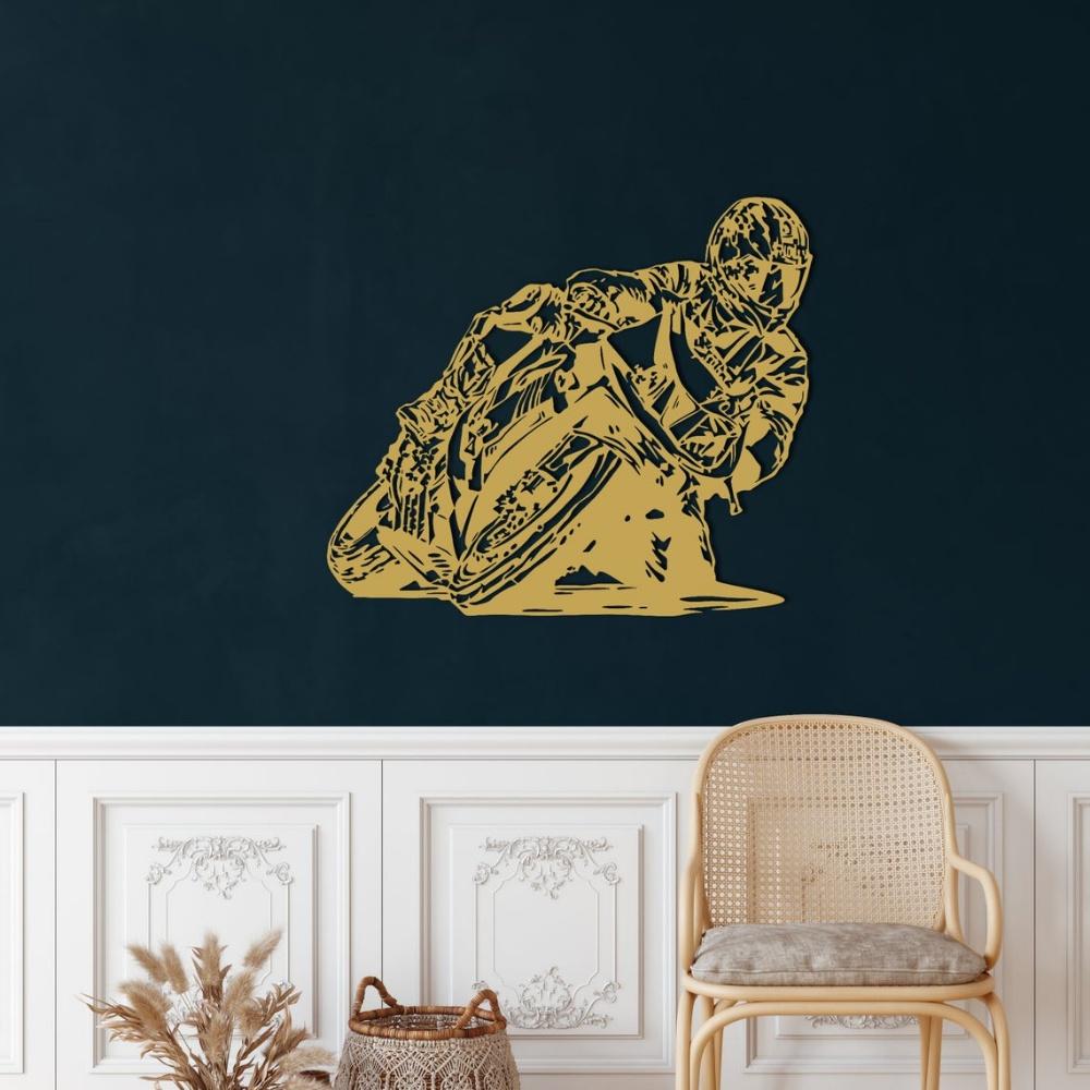 Motorcycle Race Wall Art, Metal Wall Art, Metal Wall Decor, Living Room Decoration, Entryway Sign, Home Office Wall Hangings