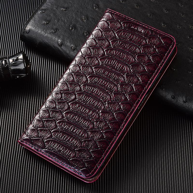 Чехол-книжка из натуральной кожи питона для Xiaomi Poco X3 X4 X5 X6 X7 F5 F6 F7 M3 M4 M5 M5S M6 M7 Plus Pro Ultra Чехлы для телефона