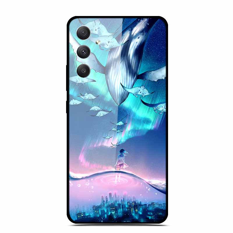 Закаленное стекло для телефона Samsung A35 5G - Персонализированный цветной дизайн