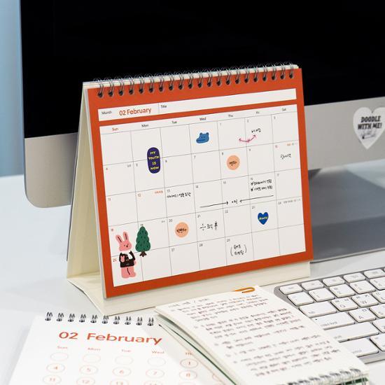 Архивный настольный календарь Luca Lab 2024 года, популярная фраза в Корее