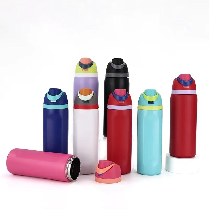 24oz Thermo Bottle Stainless Steel Thermos Water Bottle Double-Layer Thermal Mug Outdoor Sports Gym Vacuum Insulated Drinkware