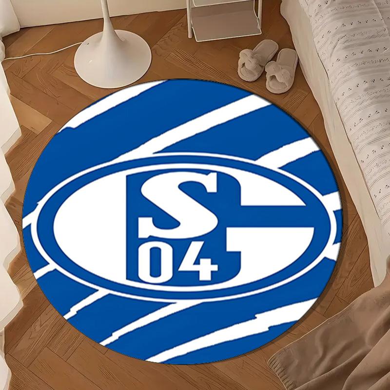Shining Star Of Fc Schalke Round mat Home Decor, Chair rug For livingroom,Bedroom, doormat home decor Birthday Gift Christmas Gifts