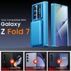 Samsung Galaxy Z Fold 7 Case with RFID Blocking Card Holder Hinge Protection and Built-in Screen Protector-Black