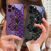 Коричневый Медведь Машинный Для IPhone 16 Pro Max 15 Pro 14 13 12 Mini 11 XS Max XR 7 8 Plus SE 2022 Закаленное Стекло Чехол Для Телефона