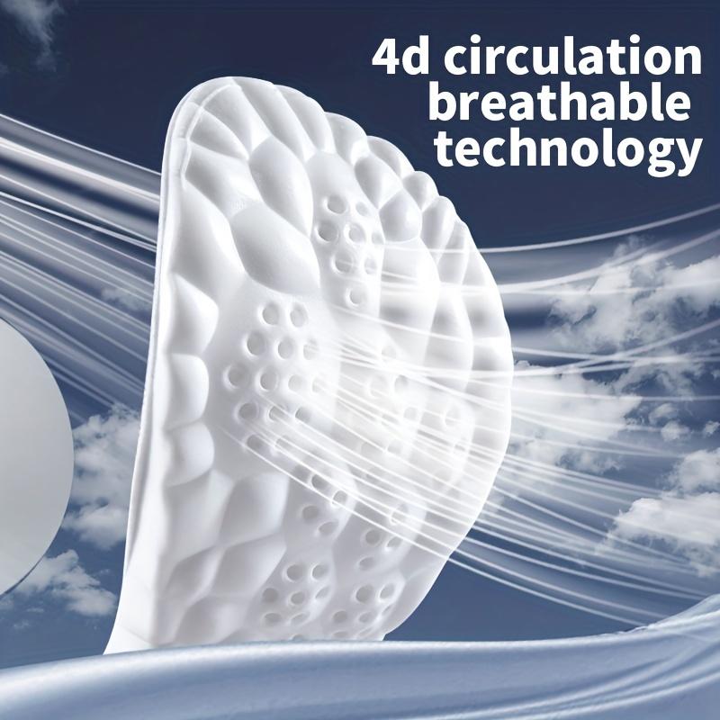 Мягкие стельки из ПУ для мужчин и женщин - Амортизирующие вставки с поддержкой свода стопы, Поглощающие удары и пот стельки для спорта, работы и повседневной носки