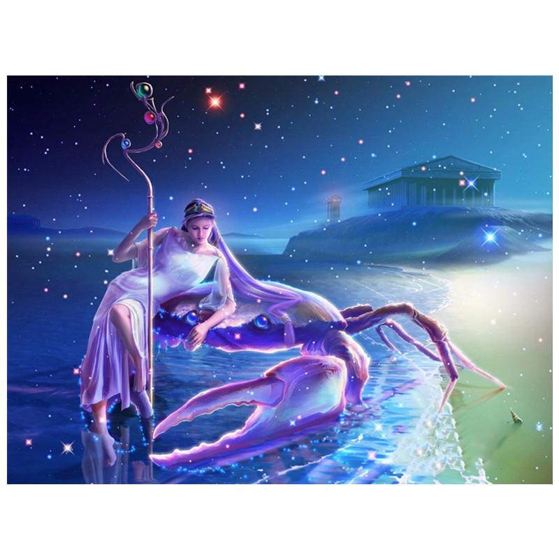 Полный 5D алмазная живопись Двенадцать созвездий DIY Алмазная вышивка Алмазная мозаика Наборы для вышивки крестом Домашний Декор Подарок