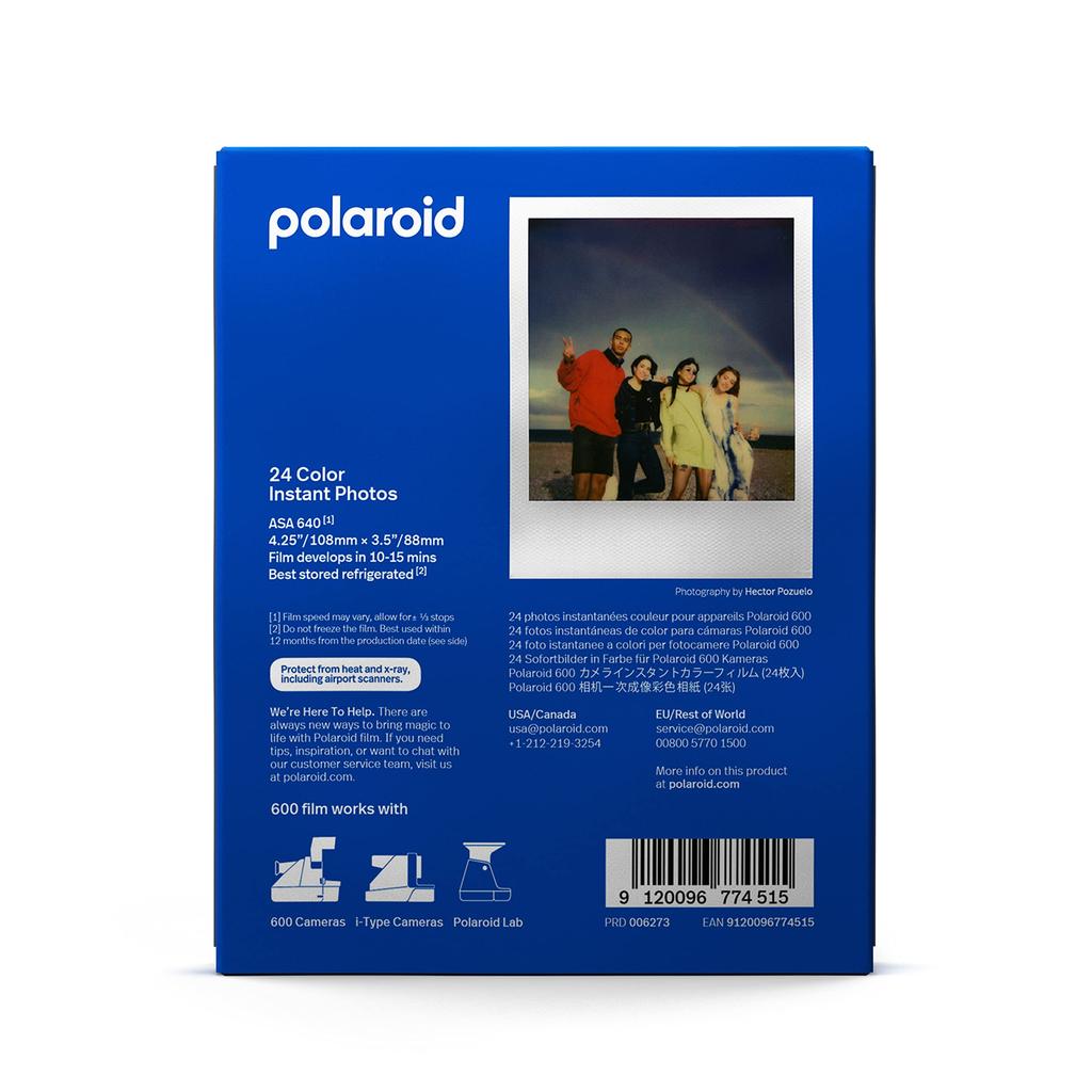 Polaroid Instant Color Film for 600 Triple Pack of 24 Color Films with White Frame Film, - (6273)