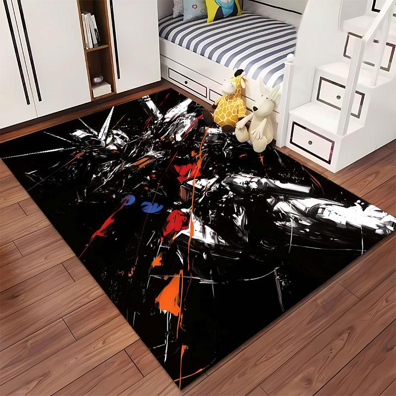 Robot Warrior Abstract Art suitable as a non-slip mat for the living room or bedroom sofa