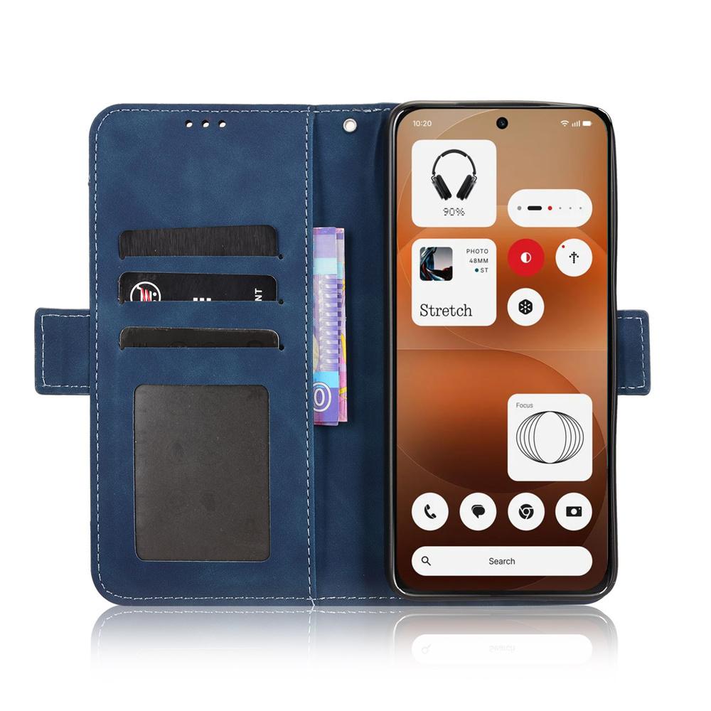 Flip Case for Nothing Phone (4a) Pro, Card Slot, Navy Blue