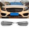 Fog Light Grille Front Bumper Fog Lamp Grille Replacement for  C Class W205 C205 S205 AMG Line 2015‑2018