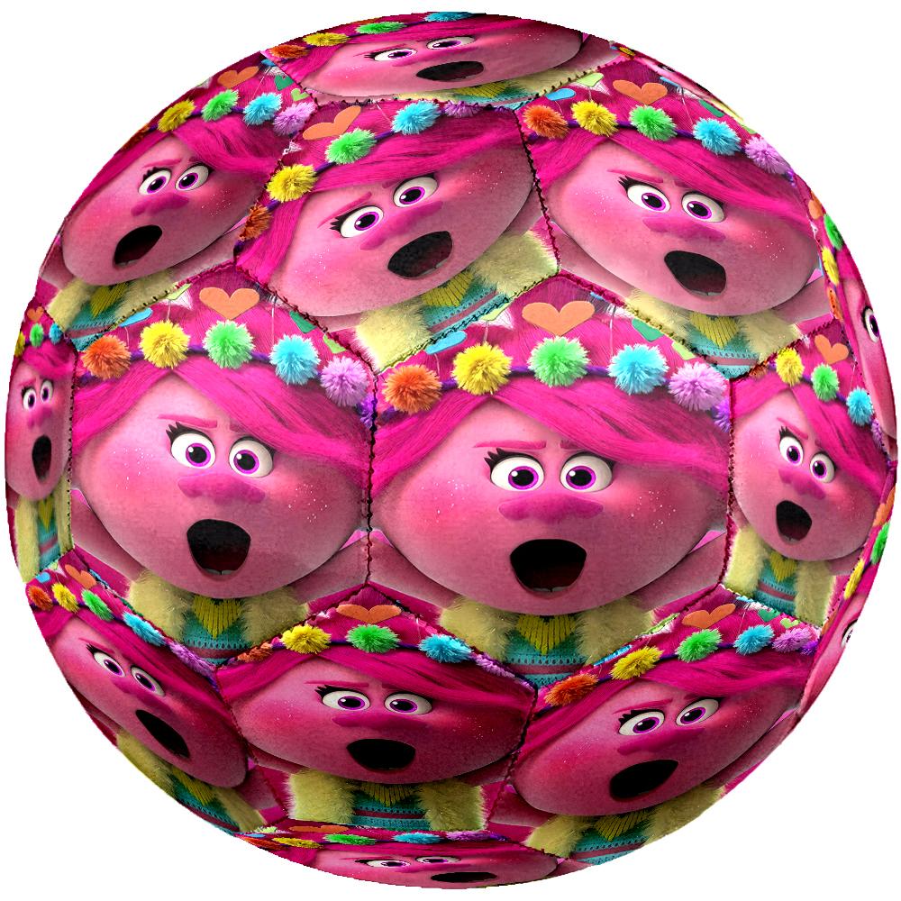 Trolls Theme Size 5 Soccer Ball, Suitable for Both Indoor and Outdoor Matches, a Gift Suitable for Everyone.