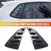 Для Volkswagen VW Polo MK6 2018- Задняя оконная жалюзи Заслонка Боковой вентиляционный воздухозаборник Отделка Накладка на лобовое стекло Автоаксессуары