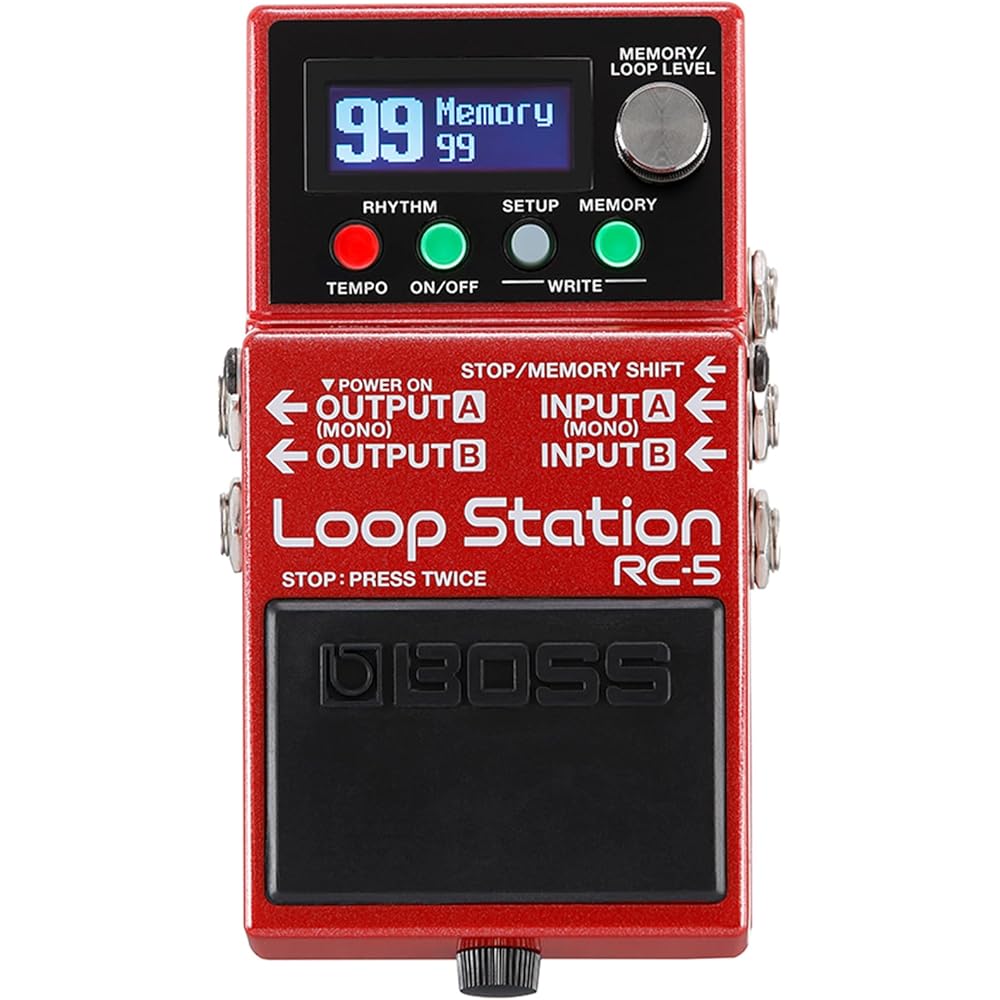 BOSS Boss Loop Station Looper RC-5 Compact Stereo Compatible Up to 13 Hours Recording Effector Gu...