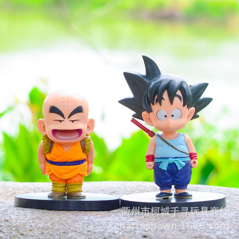 Фигурка Dragon Ball Сон Гоку Криллин Аниме Фигурка Каваи Милый Детская Фигурка ПВХ Статуэтка Кукла Коллекция Игрушки Подарок