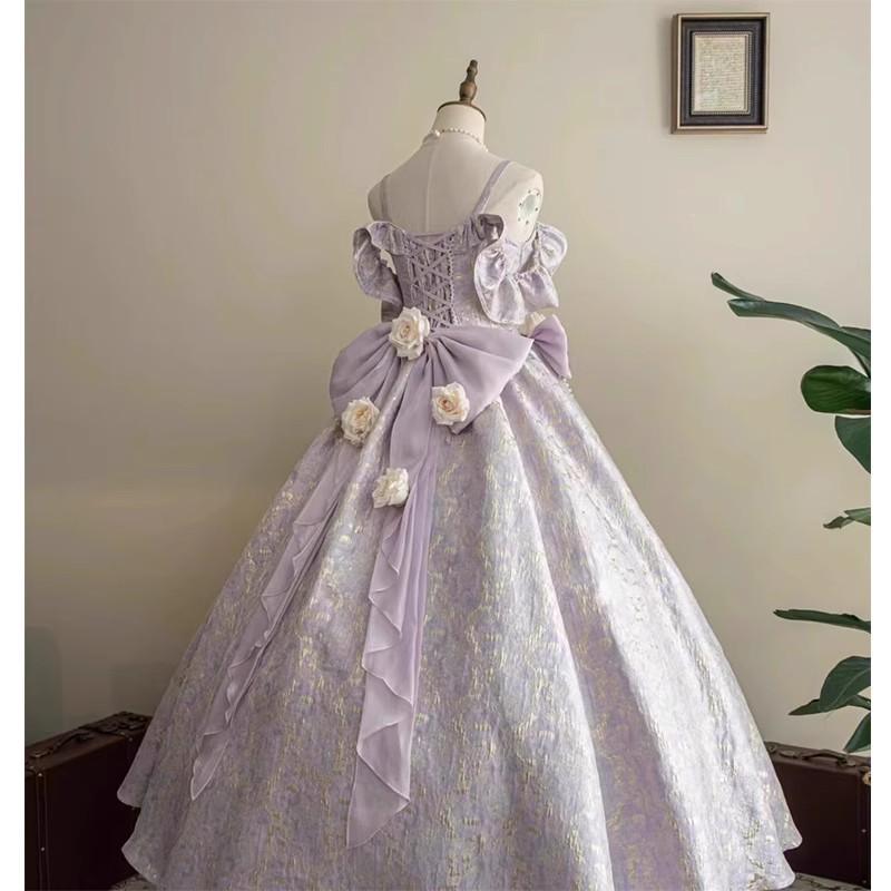 Вечернее платье Лолиты Высокий стиль Банкет Искусство Тест Выступление Без рукавов На бретелях Завышенная талия Платья принцессы