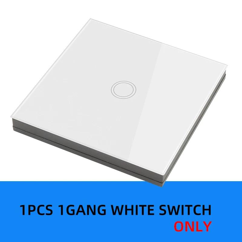 433mhz rf Wireless Touch Button Switch Glass Wall Panel on Off Remote Control Switch Work with Receiver ,for Home Appliance