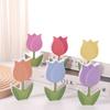6Pcs Double-Sided Tulip Layered Tray Decoration Candy Color Plastic Floral Decoration  Easter Party