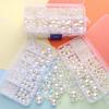 White Perforated/non-perforated ABS Pearl 10 Box Diy Handmade Beaded Bracelet Necklace Accessories