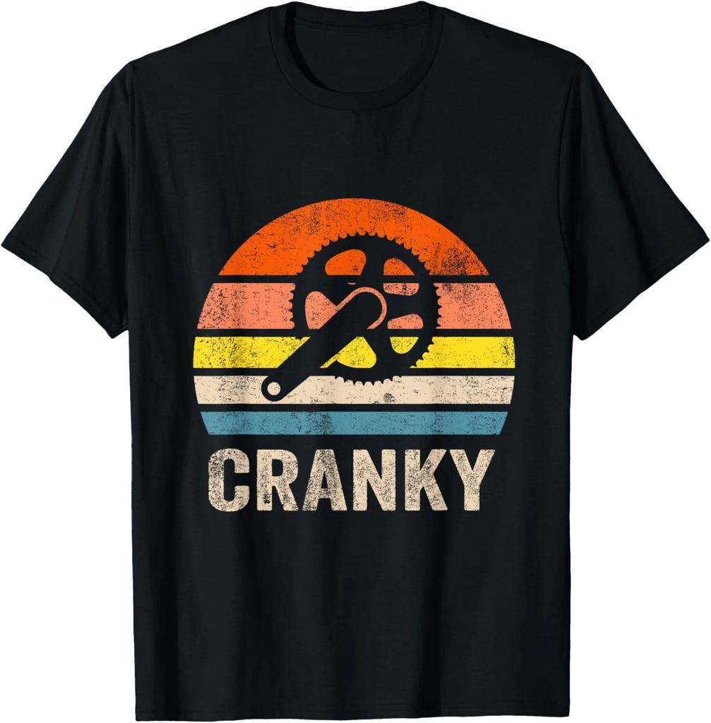 Cranky Vintage Sun funny Bicycle Lovers Cycling Cranky Gift Unisex T-Shirt