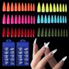 20Colors Manicure Acrylic DIY Long Stiletto Fake Nails False Nail Tips Beauty Tools