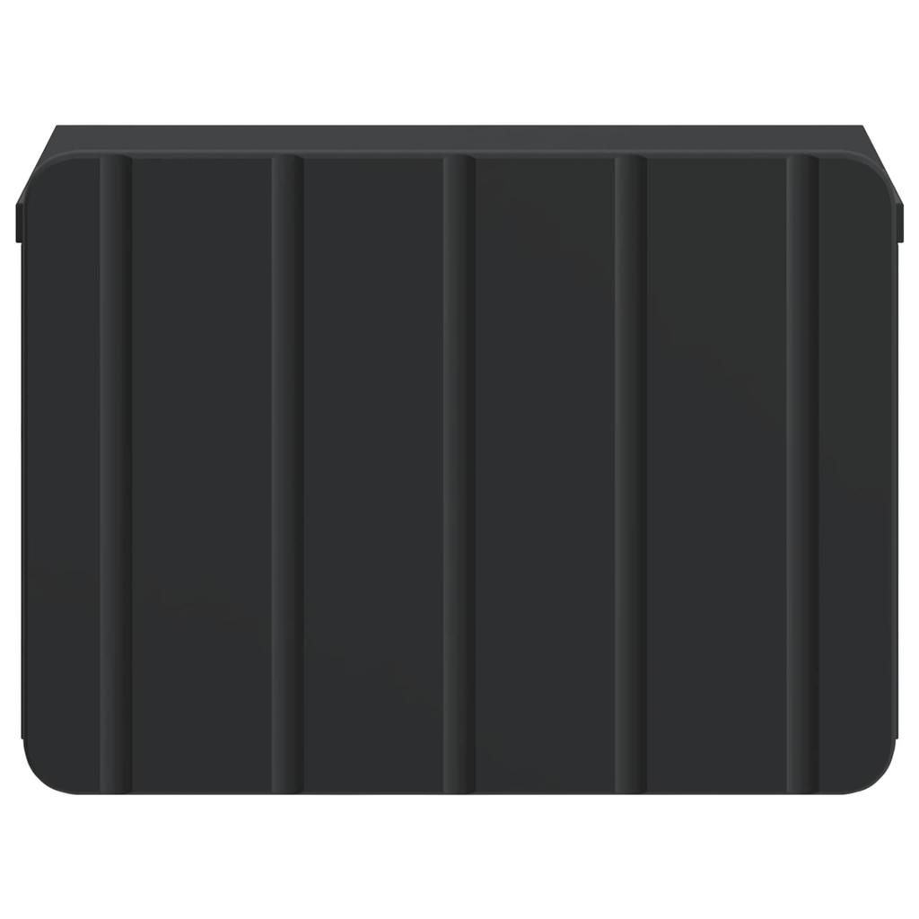 Wall Mounted Nightstand 2 pcs Black 33 x 34.5 x 24 cm