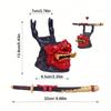 Oni Samurai Mask Game Controller Stand Resin Gamepad Holder Desktop Decor Ornament for PS5 Xbox Controller