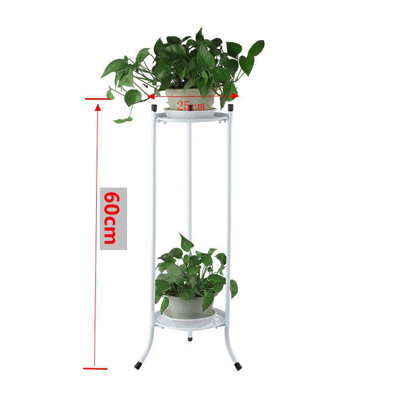 Европейская многослойная железная подставка для комнатных растений — угловой дизайн, экономящий место