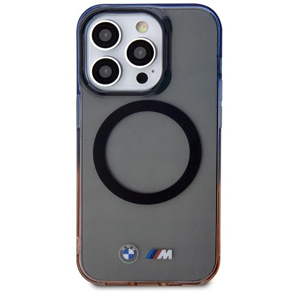 Etui do iPhone 14 Pro BMW Gradient Bumper MagSafe Szare