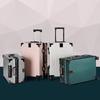 Urban Style Aluminum Frame Suitcase with Large Capacity and Universal Wheels
